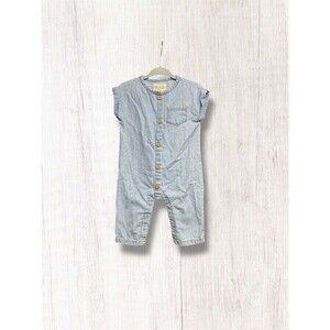 Little Planet Organics | Denim Style Romper | 6m